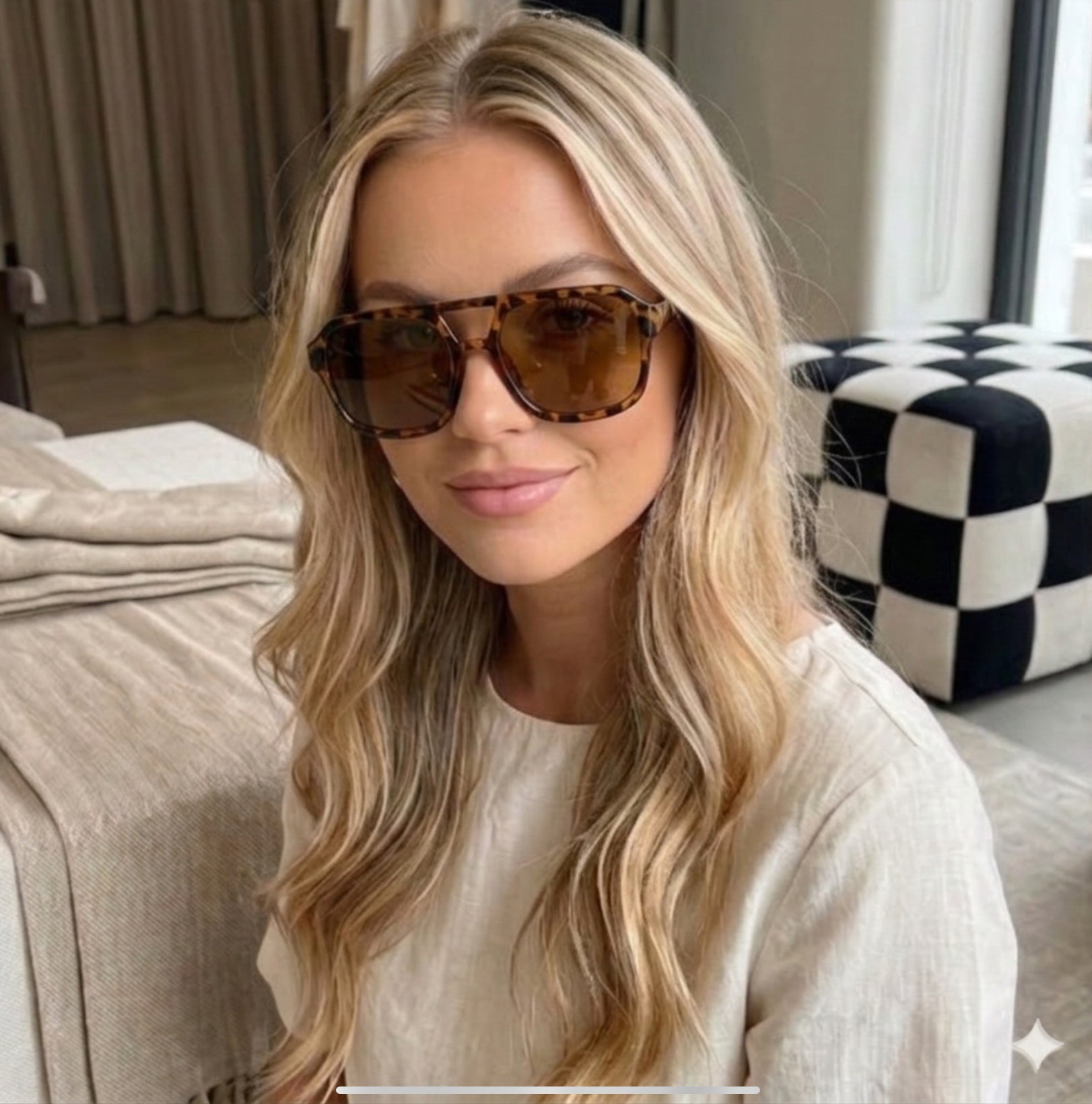 Pianera Retro Square – Unisex Sonnenbrille mit Farbverlauf