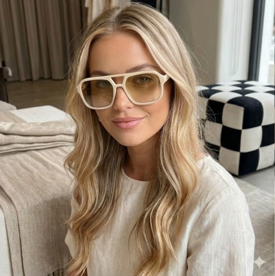 Pianera Retro Square – Unisex Sonnenbrille mit Farbverlauf