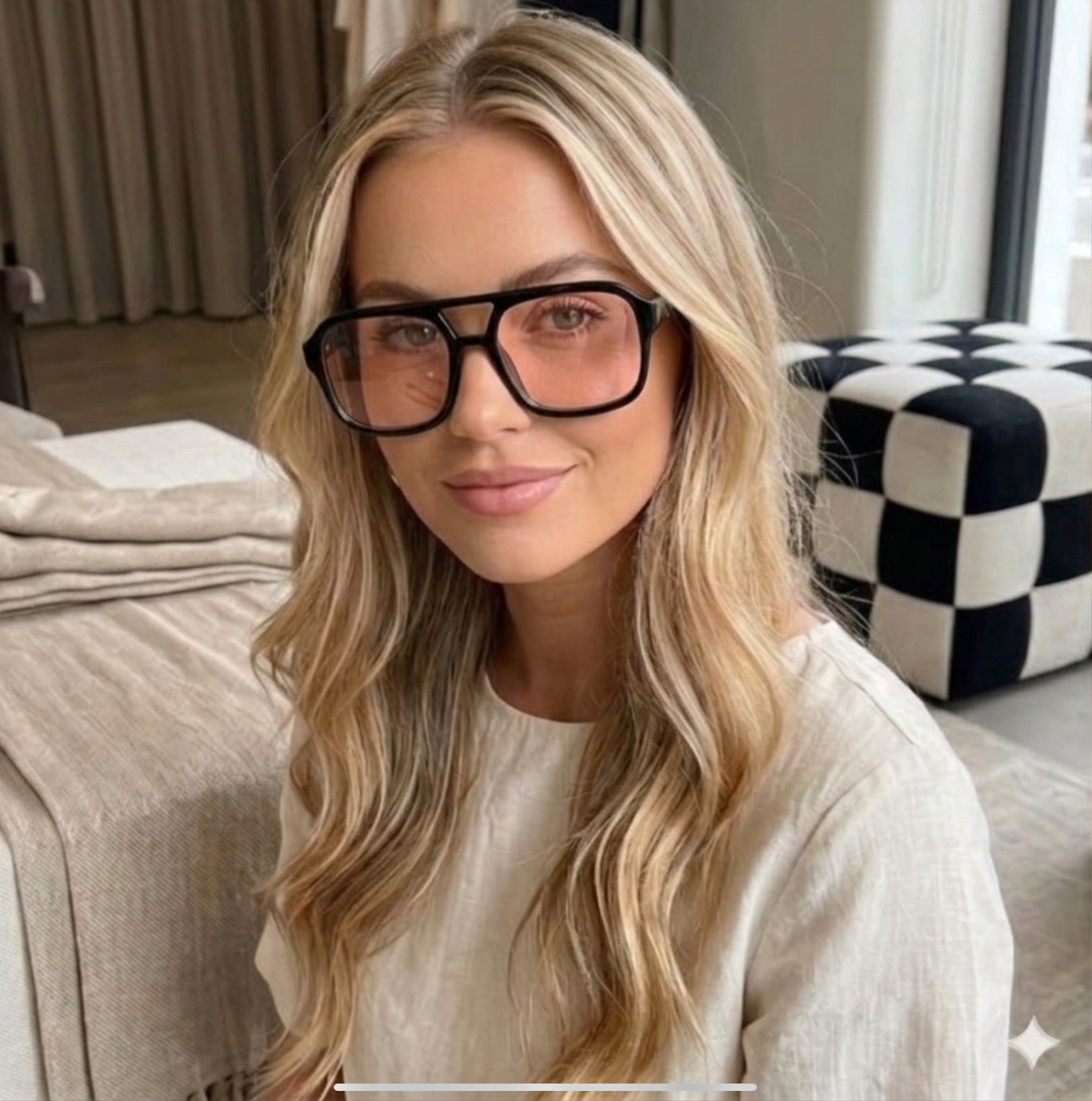 Pianera Retro Square – Unisex Sonnenbrille mit Farbverlauf