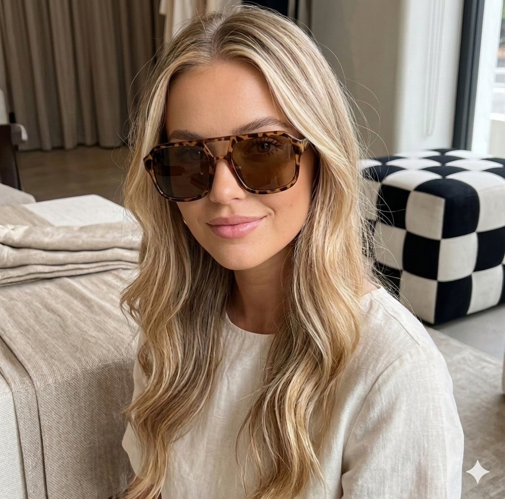 Pianera Retro Square Unisex Sonnenbrille